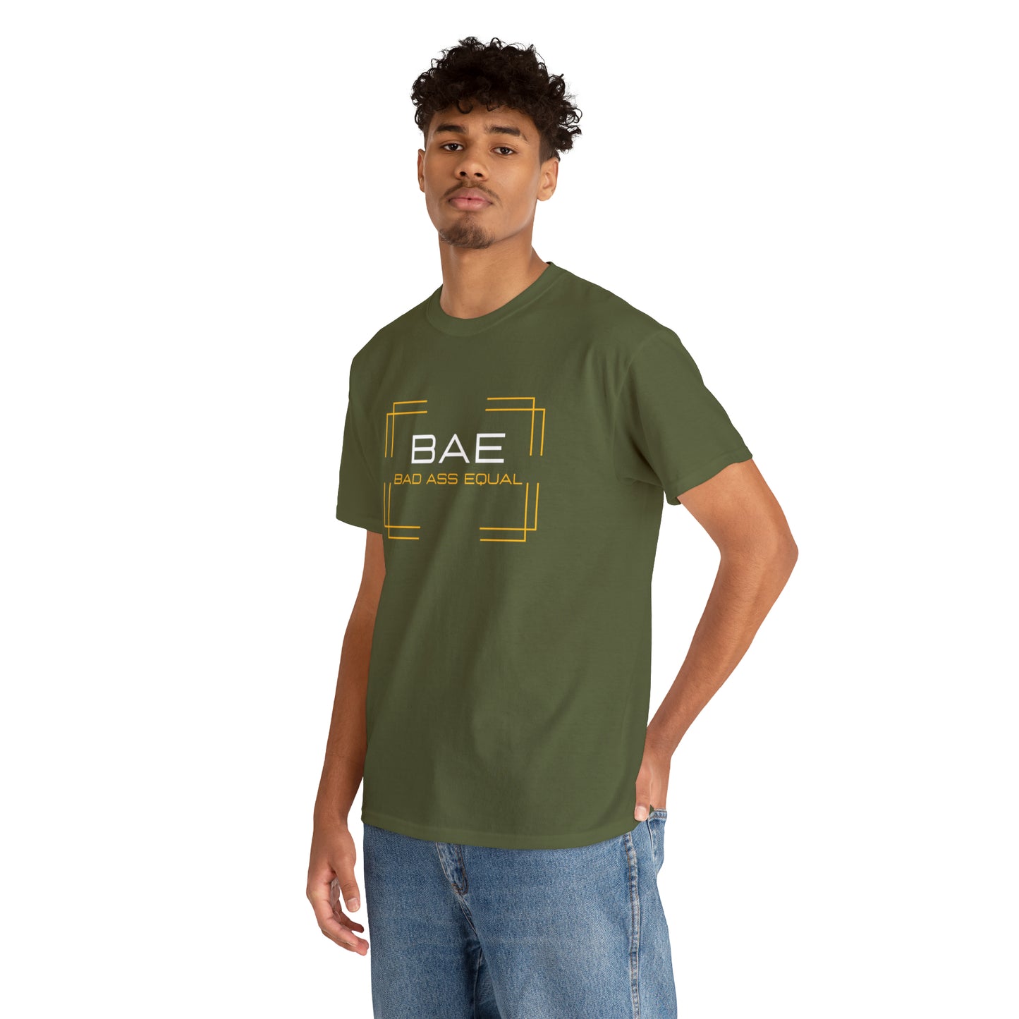 BAE Bad Ass Equal  Unisex Heavy Cotton Tee - Square