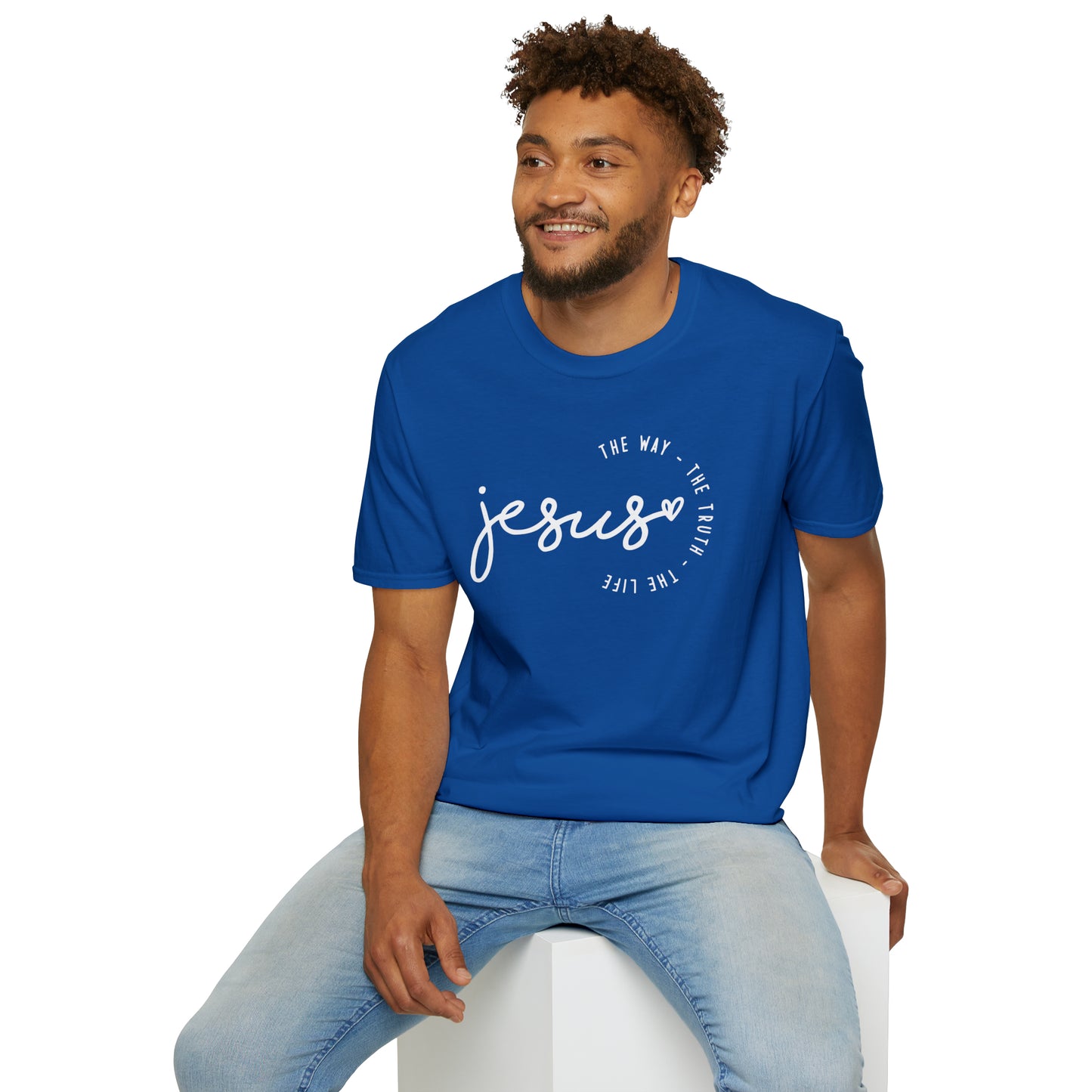 Jesus The Way The Truth The Life Unisex Softstyle T-Shirt