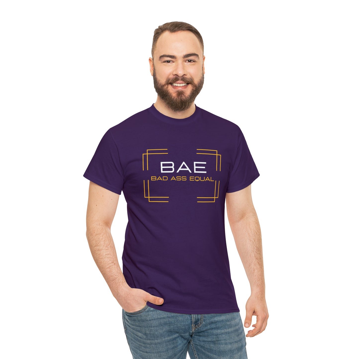 BAE Bad Ass Equal  Unisex Heavy Cotton Tee - Square