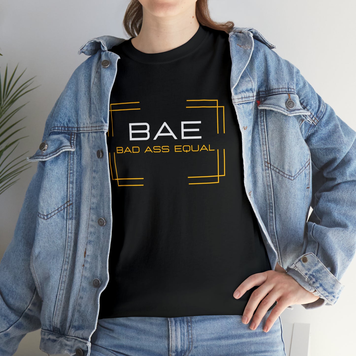 BAE Bad Ass Equal  Unisex Heavy Cotton Tee - Square