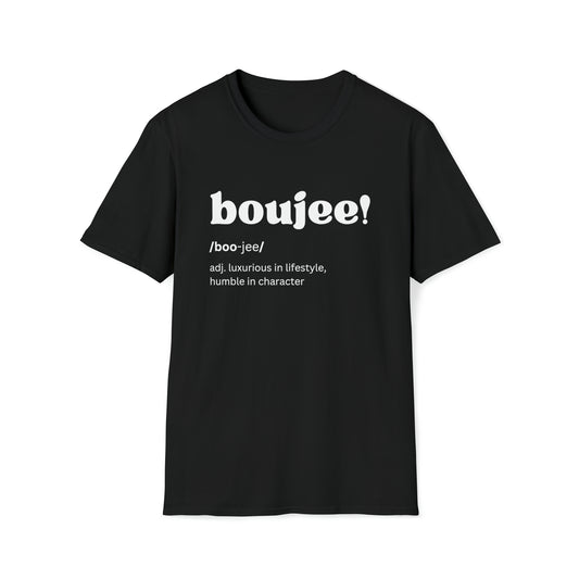 Boujee Definition Softstyle T-Shirt - White Letters