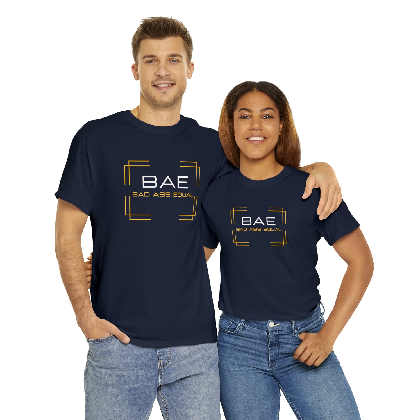 BAE Bad Ass Equal  Unisex Heavy Cotton Tee - Square