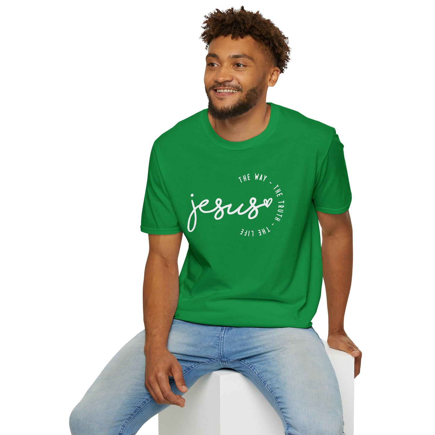 Jesus The Way The Truth The Life Unisex Softstyle T-Shirt