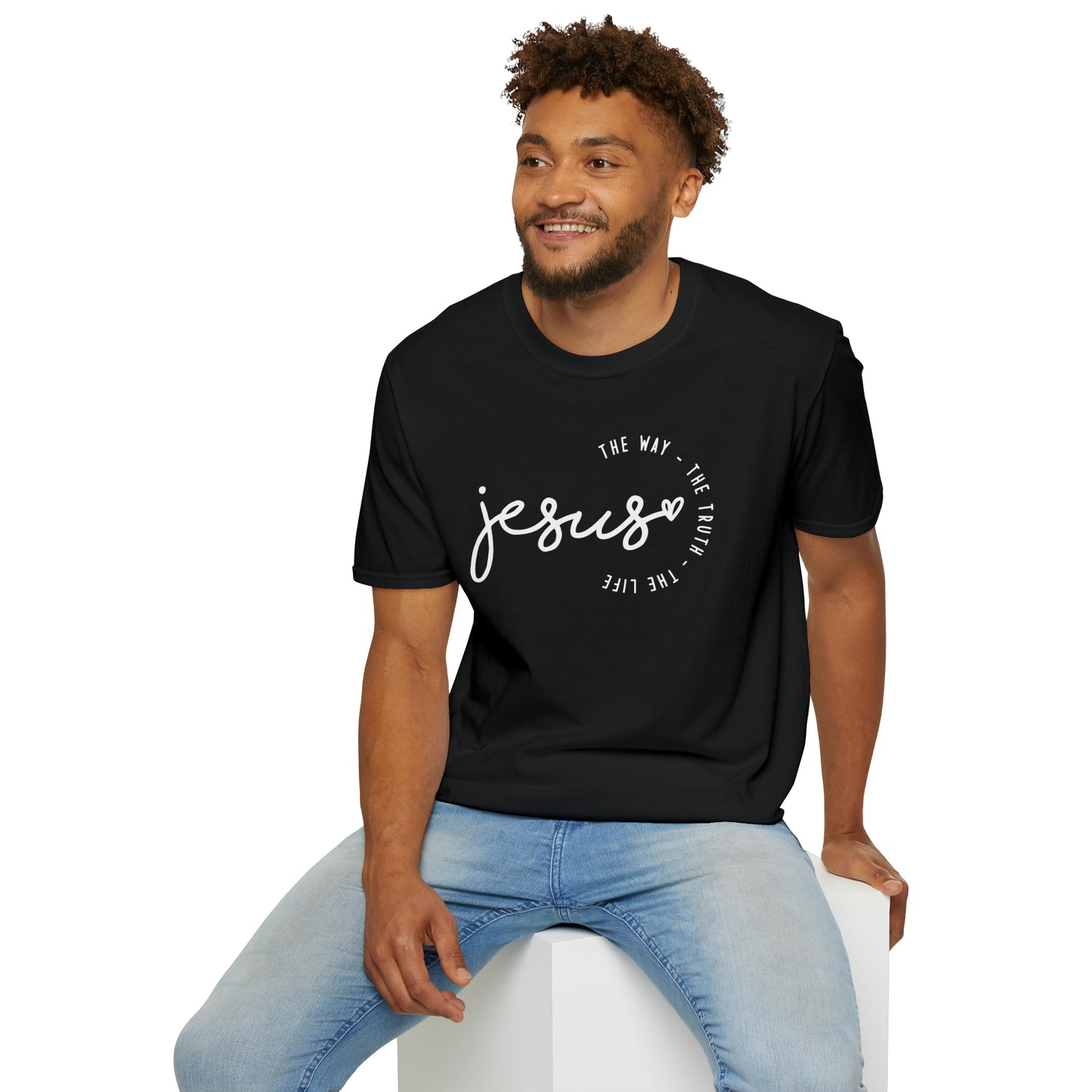 Jesus The Way The Truth The Life Unisex Softstyle T-Shirt