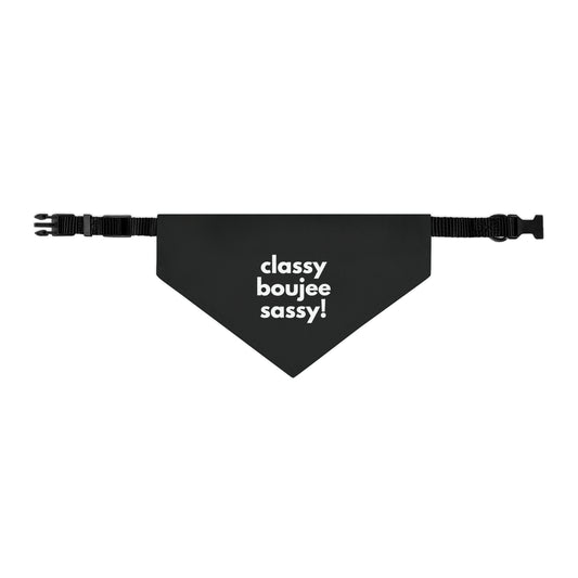 Classy Boujee Sassy Pet Bandana Collar