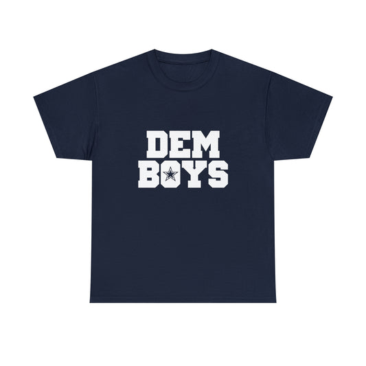 Dem Boys - Cowboys Fan - WHT Print Unisex Heavy Cotton Tee