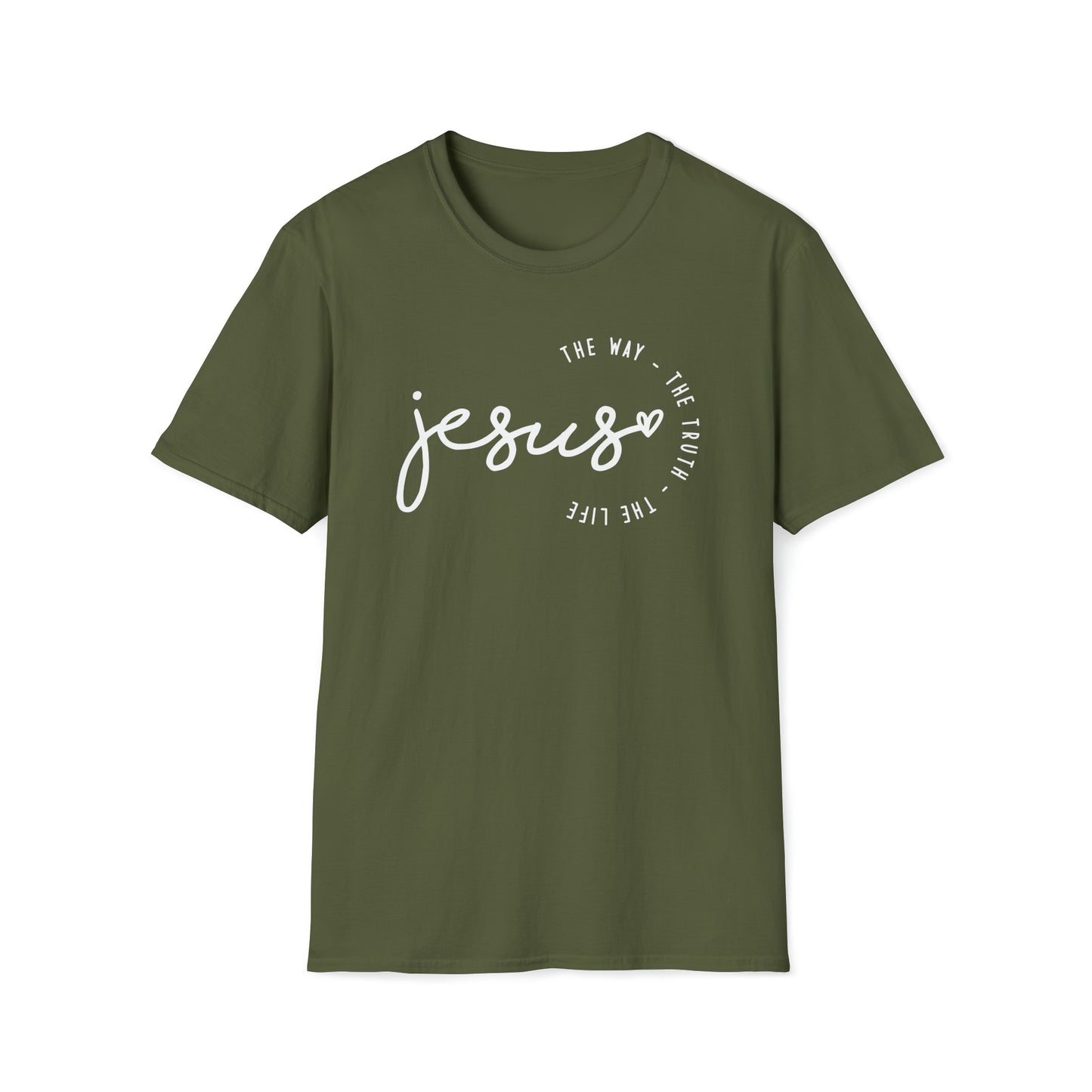 Jesus The Way The Truth The Life Unisex Softstyle T-Shirt