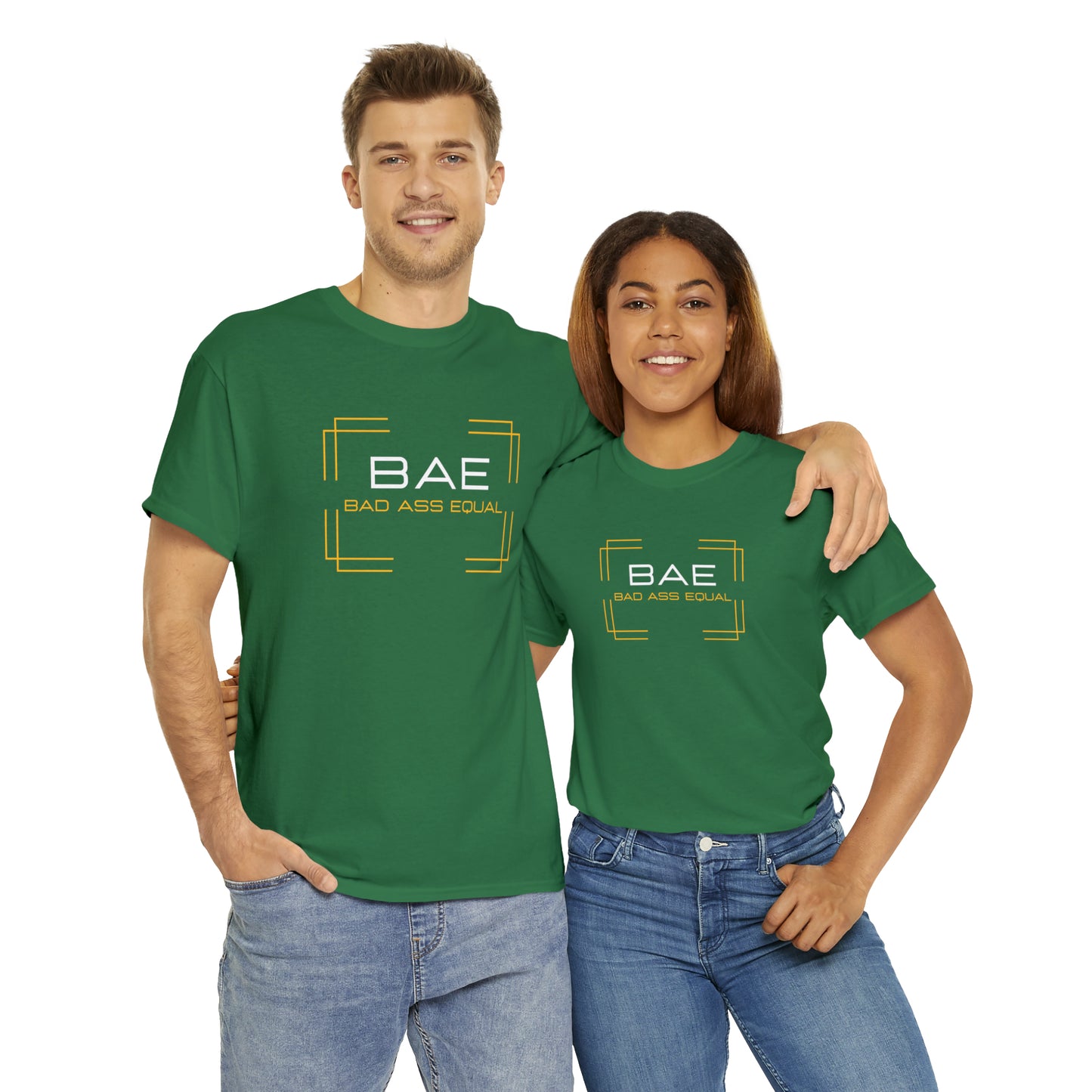 BAE Bad Ass Equal  Unisex Heavy Cotton Tee - Square