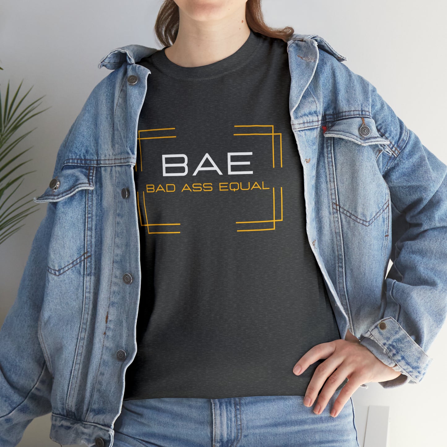 BAE Bad Ass Equal  Unisex Heavy Cotton Tee - Square