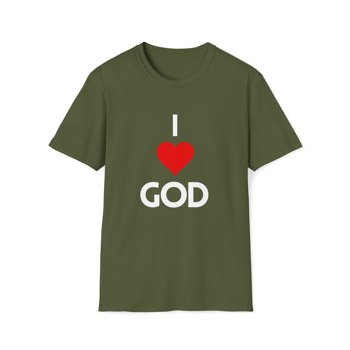 I Love God Softstyle T-Shirt