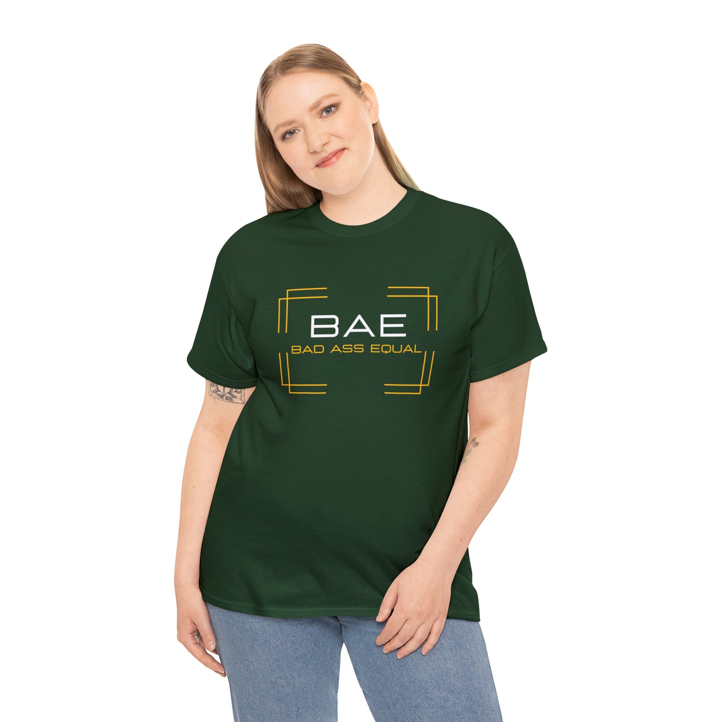 BAE Bad Ass Equal  Unisex Heavy Cotton Tee - Square