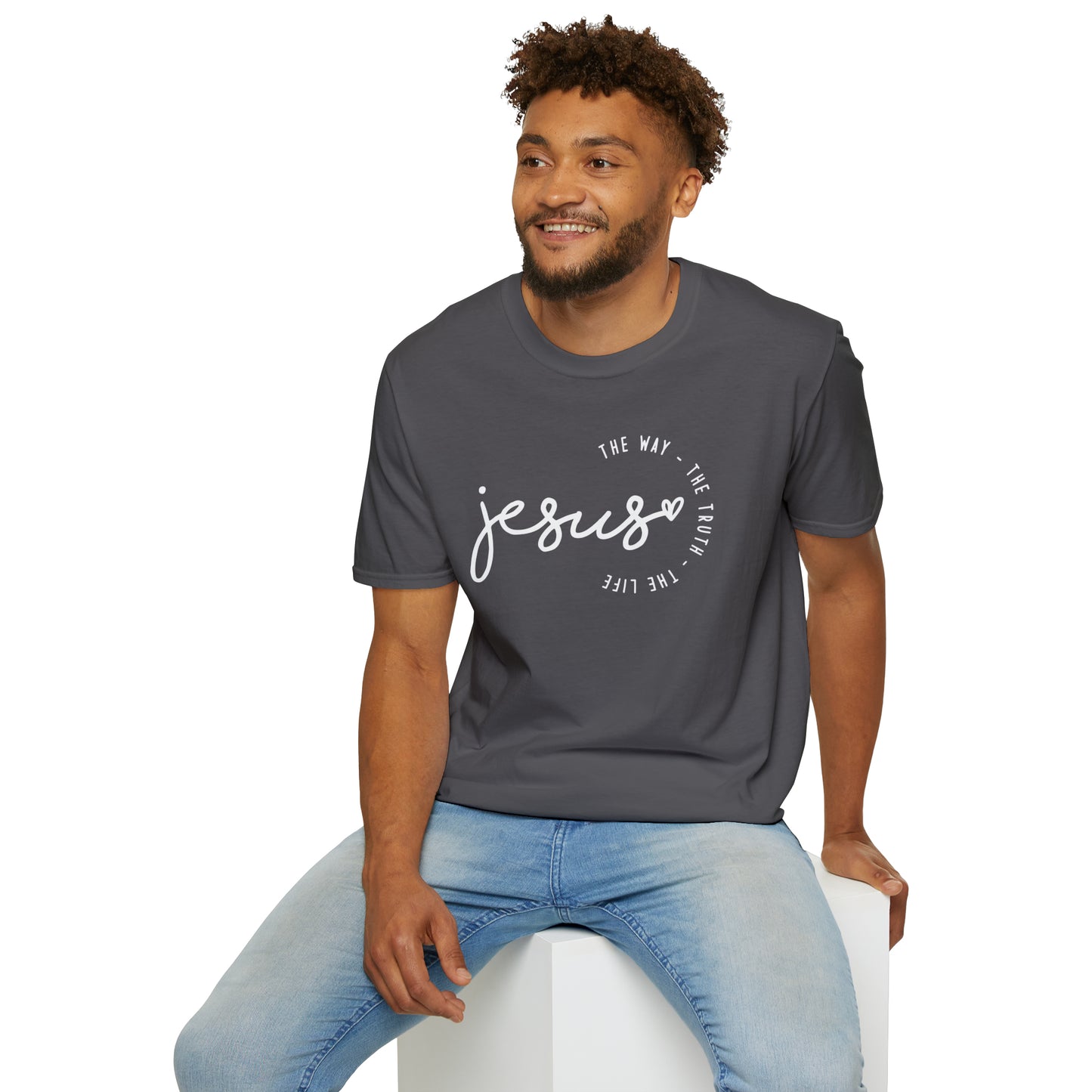 Jesus The Way The Truth The Life Unisex Softstyle T-Shirt