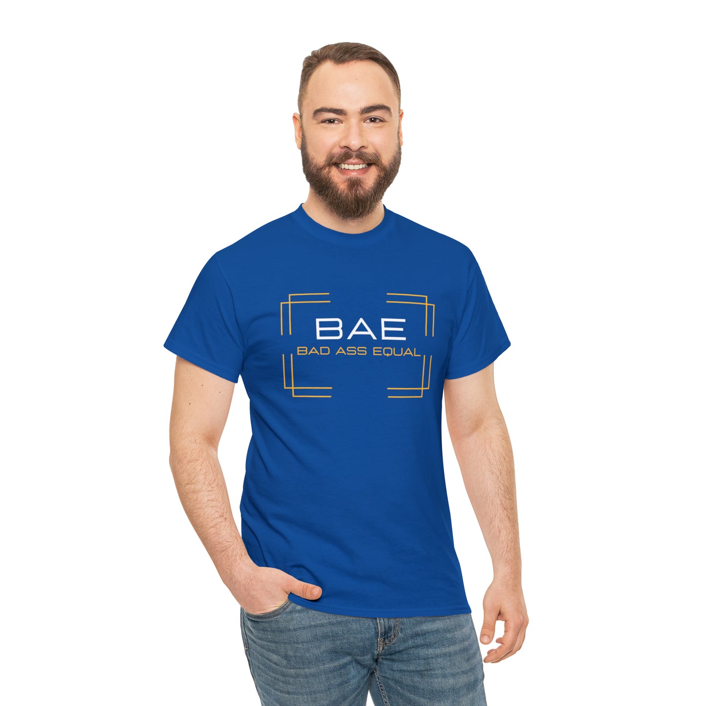 BAE Bad Ass Equal  Unisex Heavy Cotton Tee - Square