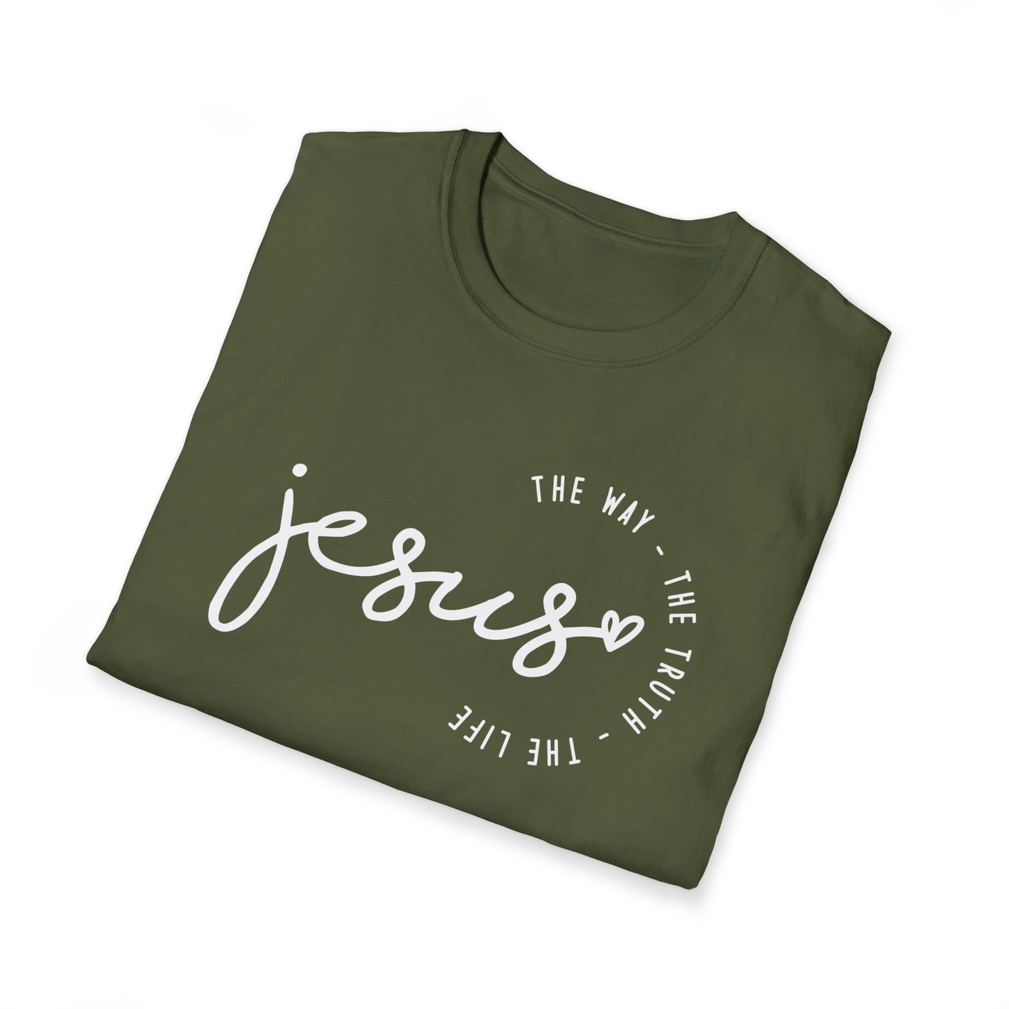 Jesus The Way The Truth The Life Unisex Softstyle T-Shirt