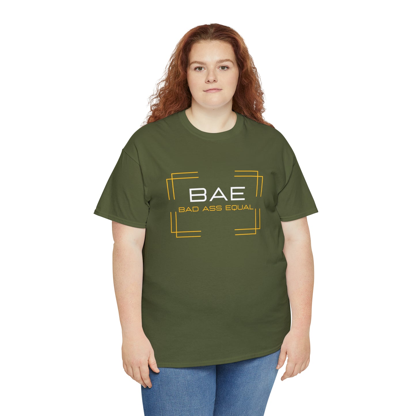 BAE Bad Ass Equal  Unisex Heavy Cotton Tee - Square