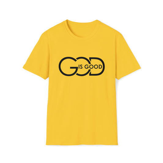 God Is Good Unisex Softstyle T-Shirt - BLK Print