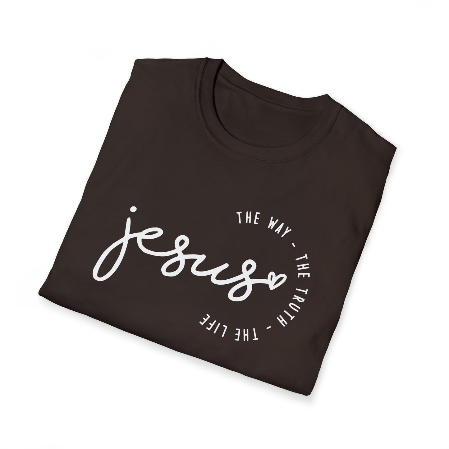 Jesus The Way The Truth The Life Unisex Softstyle T-Shirt