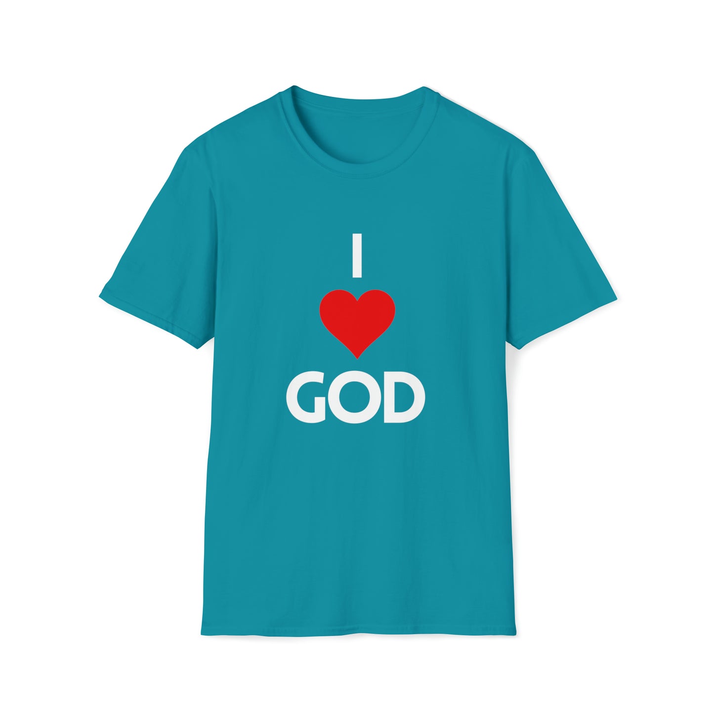 I Love God Softstyle T-Shirt