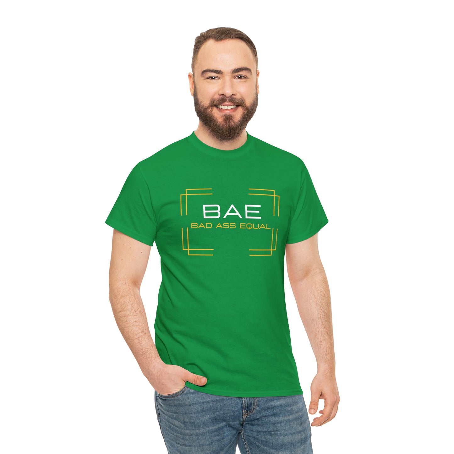 BAE Bad Ass Equal  Unisex Heavy Cotton Tee - Square