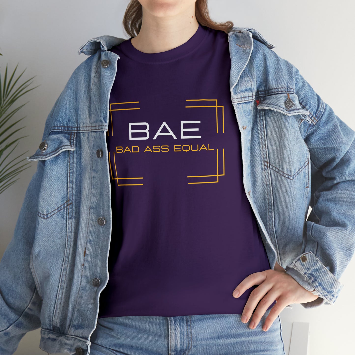 BAE Bad Ass Equal  Unisex Heavy Cotton Tee - Square