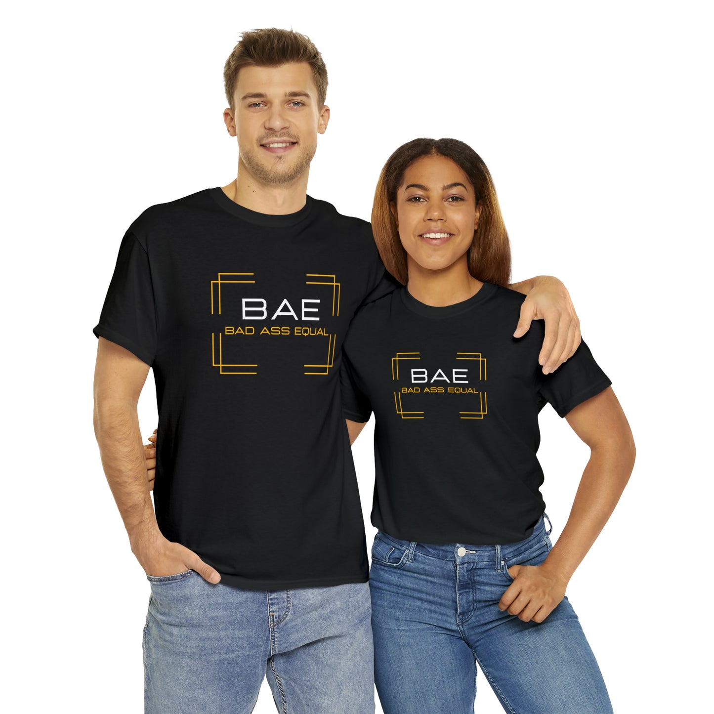 BAE Bad Ass Equal  Unisex Heavy Cotton Tee - Square