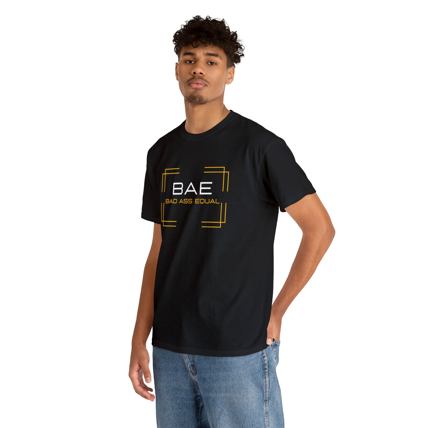 BAE Bad Ass Equal  Unisex Heavy Cotton Tee - Square