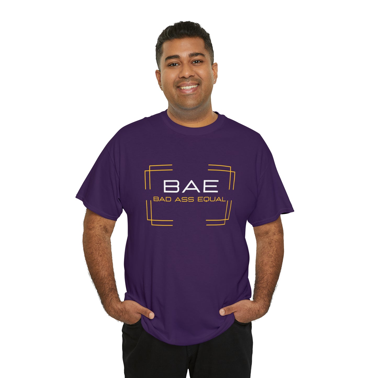 BAE Bad Ass Equal  Unisex Heavy Cotton Tee - Square