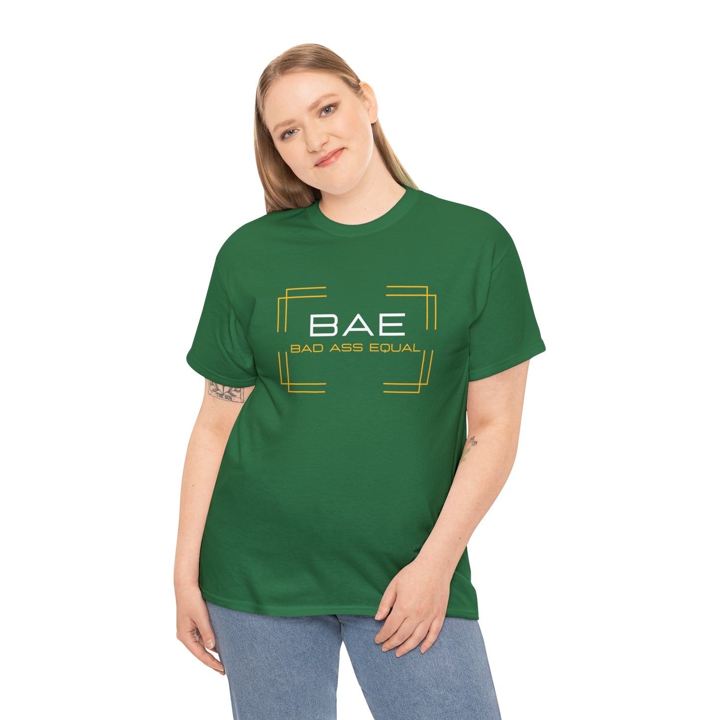 BAE Bad Ass Equal  Unisex Heavy Cotton Tee - Square