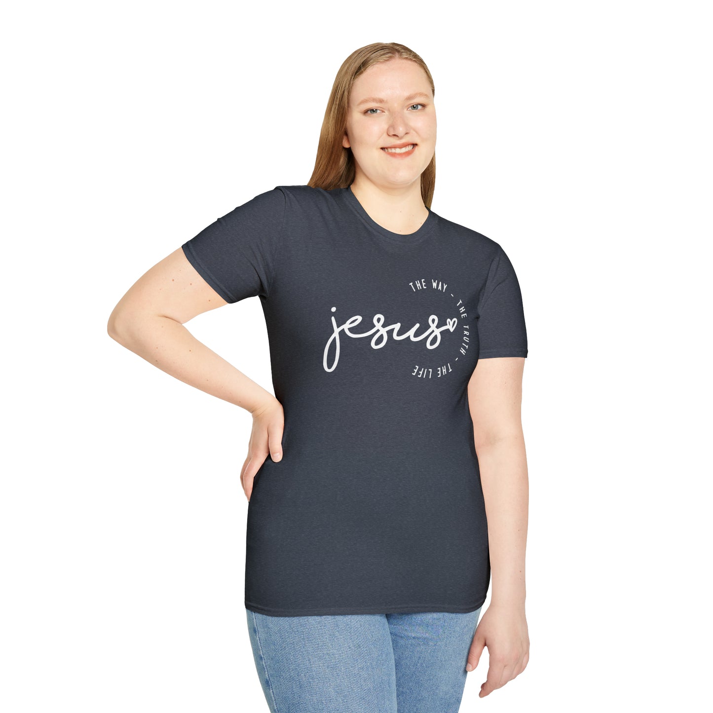 Jesus The Way The Truth The Life Unisex Softstyle T-Shirt