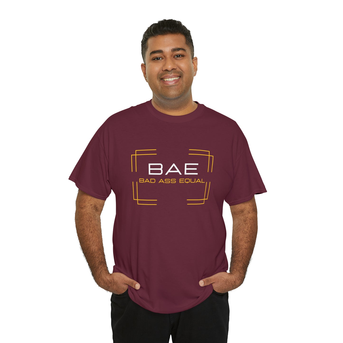 BAE Bad Ass Equal  Unisex Heavy Cotton Tee - Square