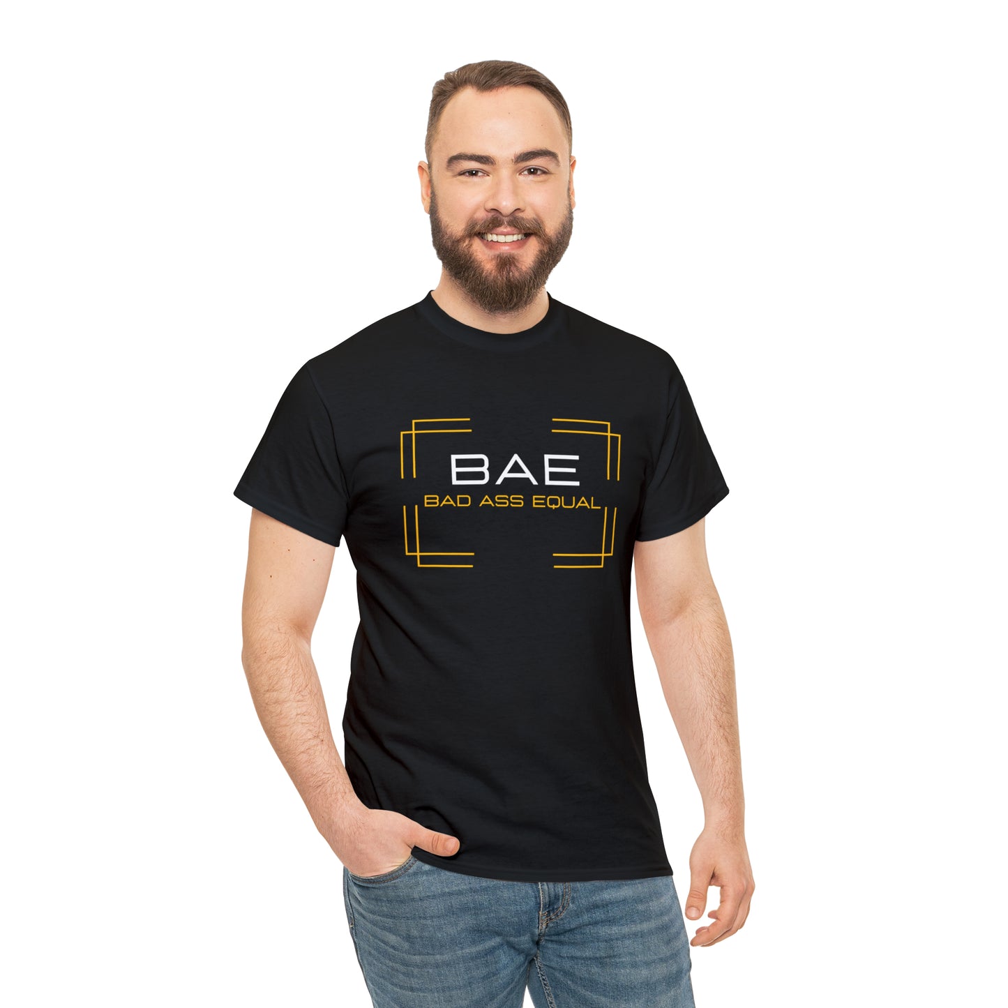 BAE Bad Ass Equal  Unisex Heavy Cotton Tee - Square