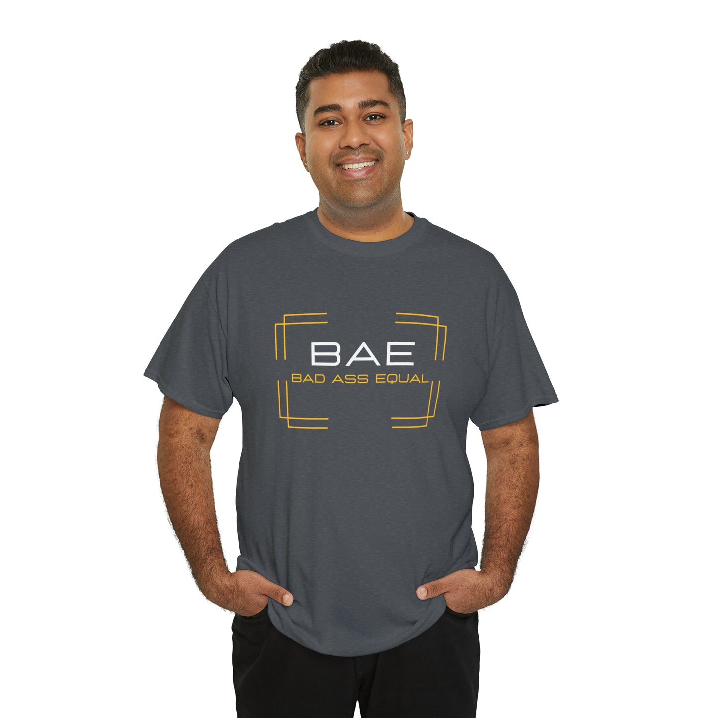 BAE Bad Ass Equal  Unisex Heavy Cotton Tee - Square