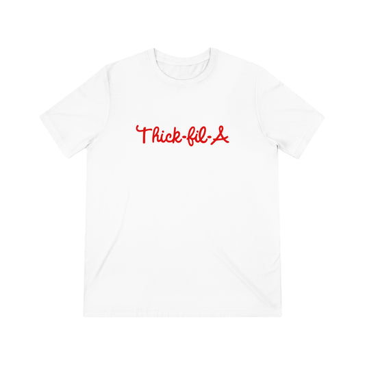 Thick Fil A SoftStyle Triblend Tee - WHT Print