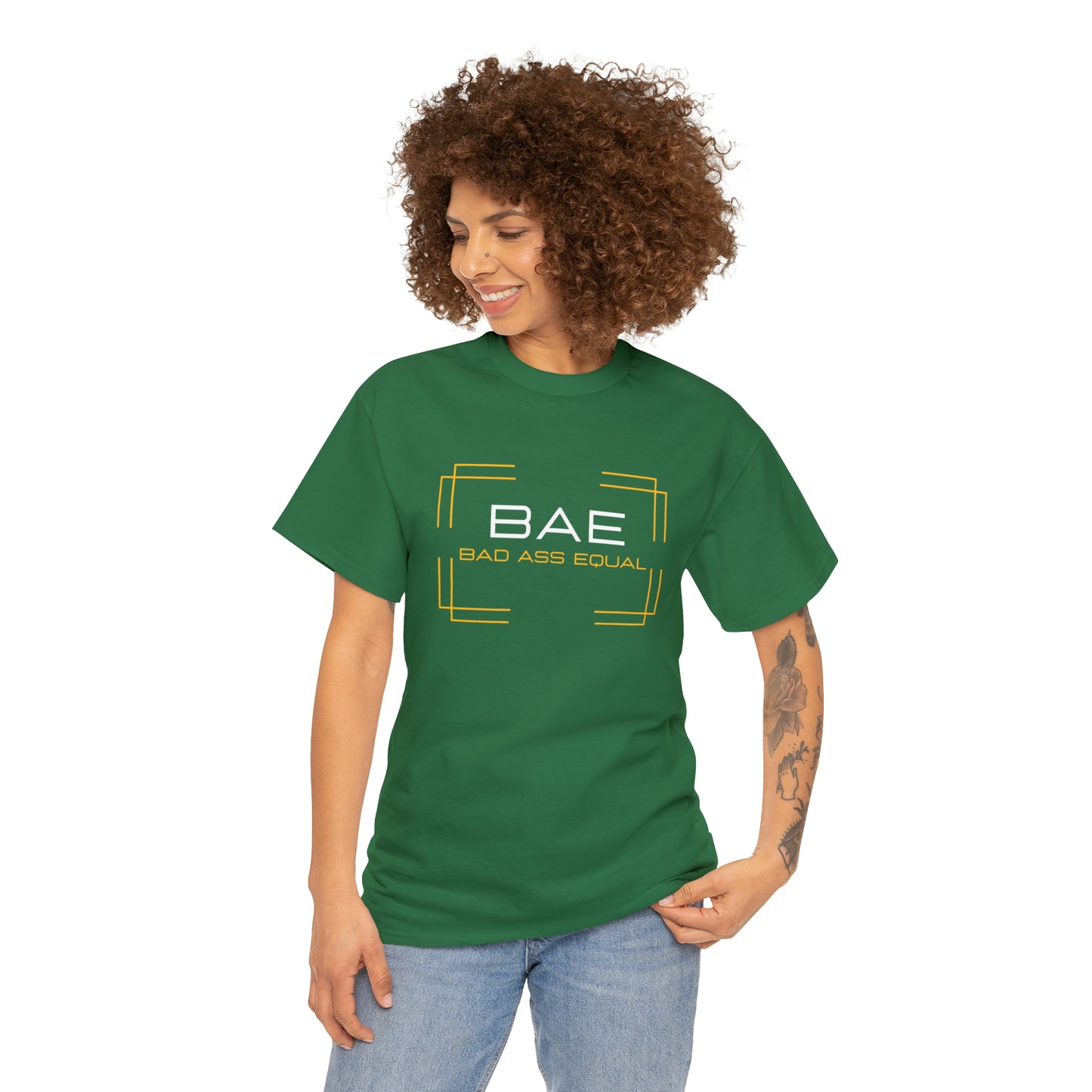 BAE Bad Ass Equal  Unisex Heavy Cotton Tee - Square