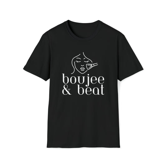 Boujee & Beat Make-up Softstyle T-Shirt - White Letters