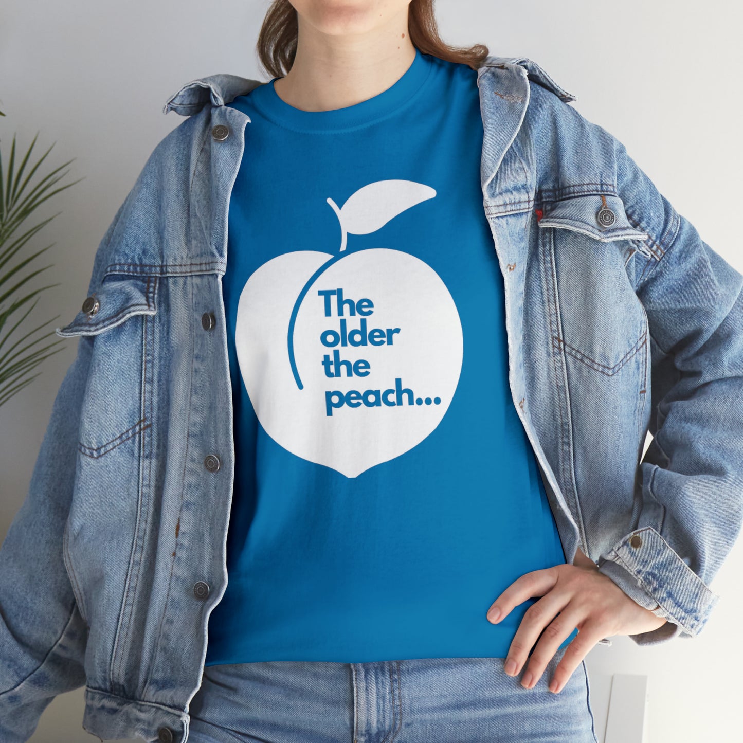 The Older the Peach ... Unisex Heavy Cotton Tee