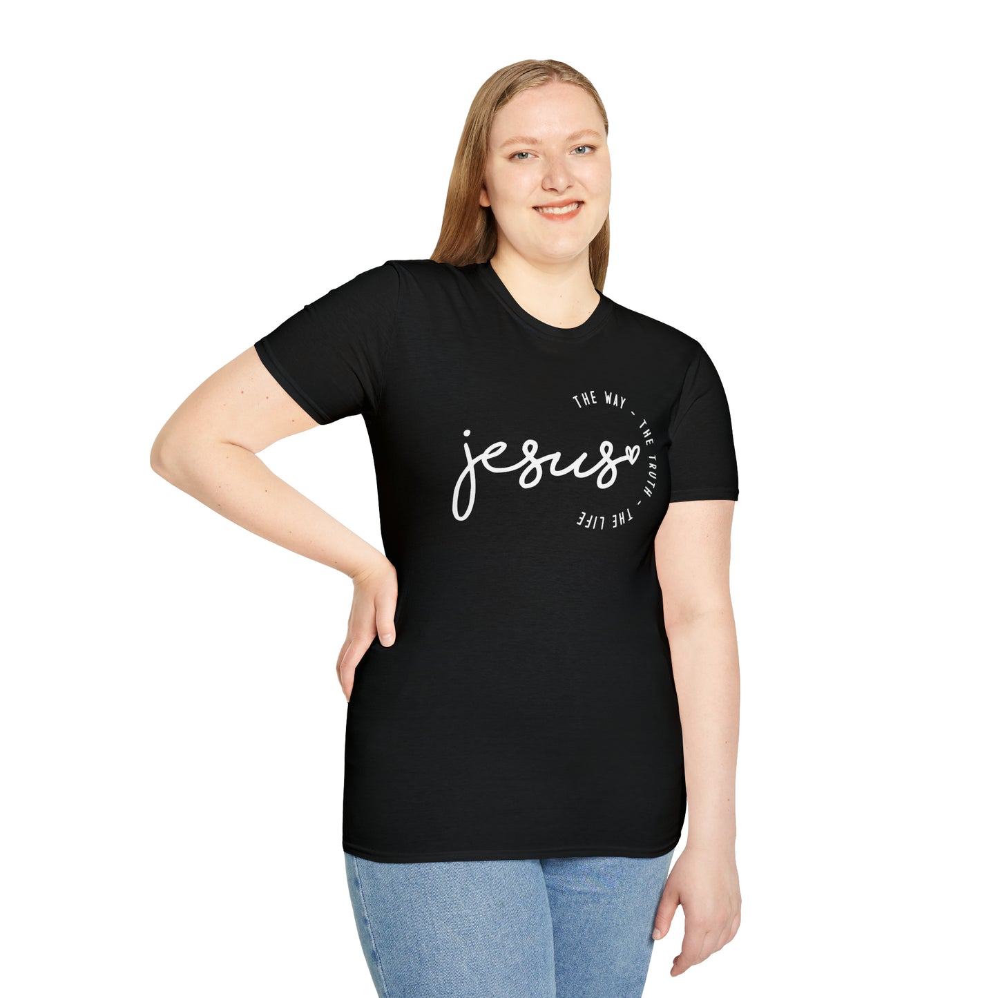 Jesus The Way The Truth The Life Unisex Softstyle T-Shirt