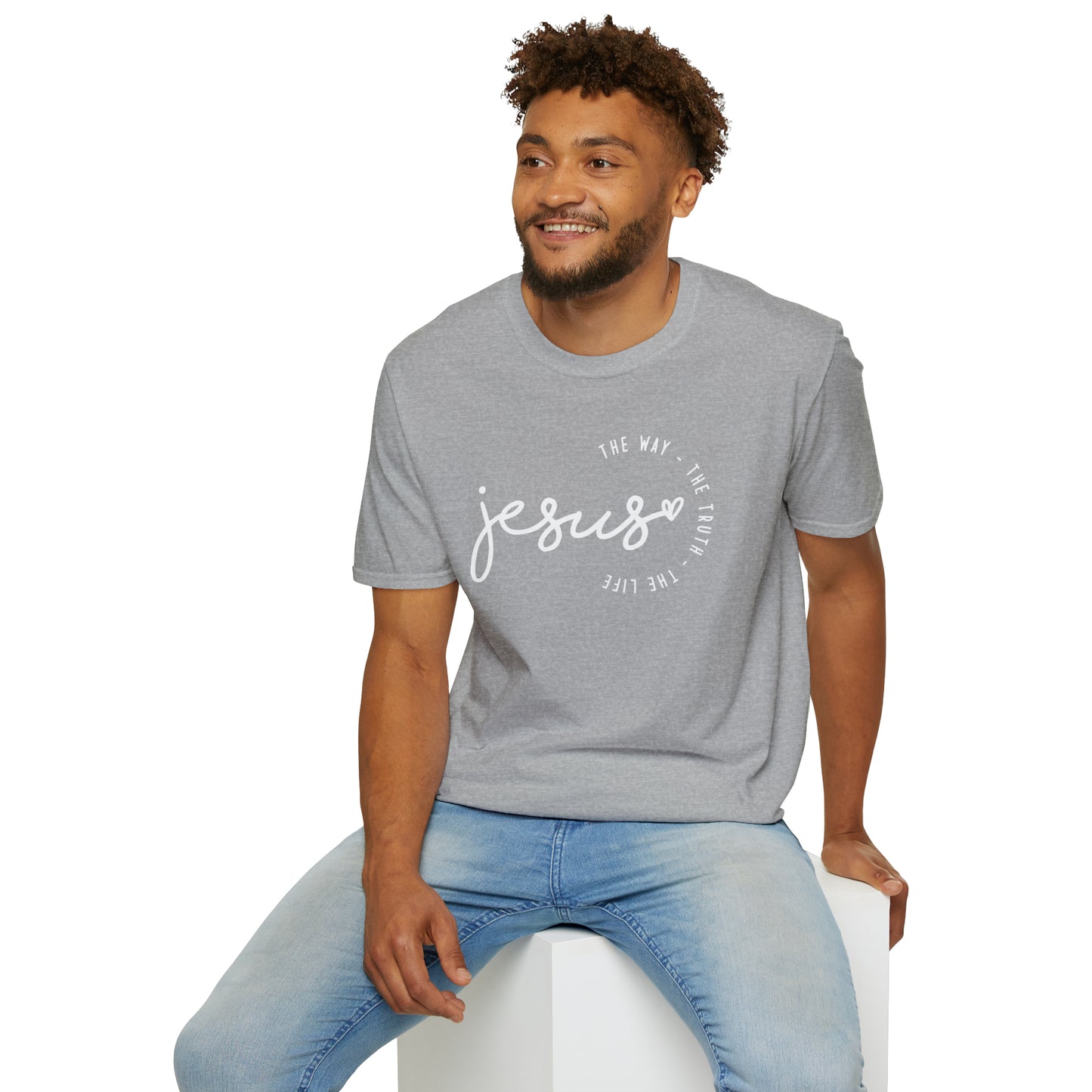 Jesus The Way The Truth The Life Unisex Softstyle T-Shirt